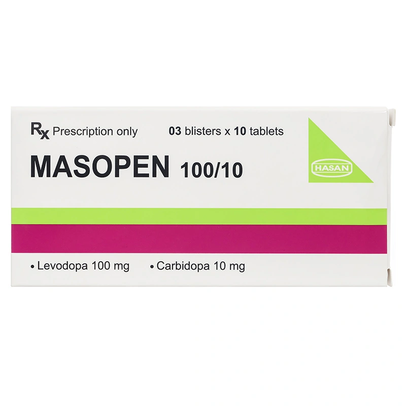 Masopen 100/10 điều trị hội chứng Parkinson (3 vỉ x 10 viên) - 2